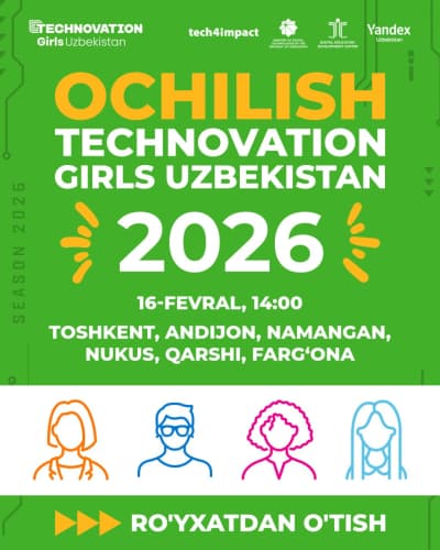 Стартует новый сезон “Technovation Girls Uzbekistan 2026”!
