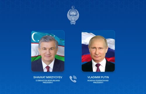 Лидеры Узбекистана и России провели телефонный разговор