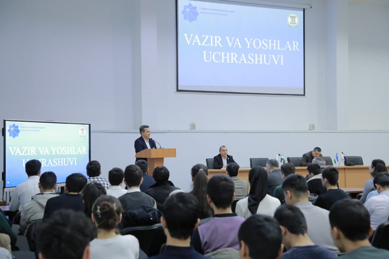 TATU Urganch filialida Vazir va yoshlar uchrashuvi o‘tkazildi