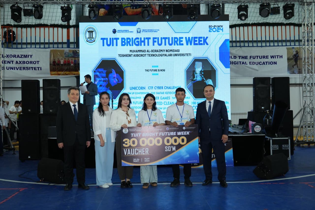 “TUIT Bright Future Week” g‘oliblari taqdirlandi
