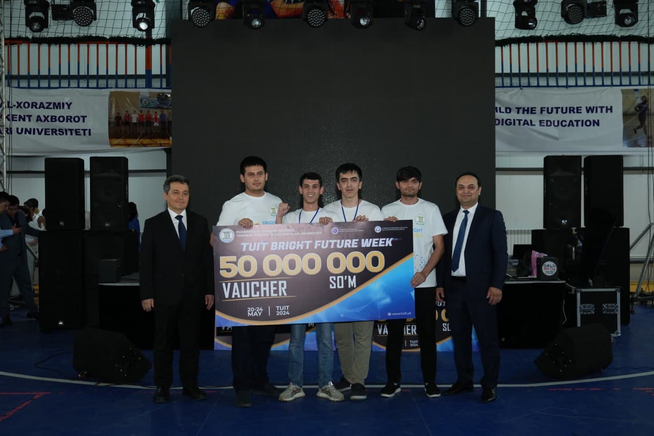 “TUIT Bright Future Week” g‘oliblari taqdirlandi