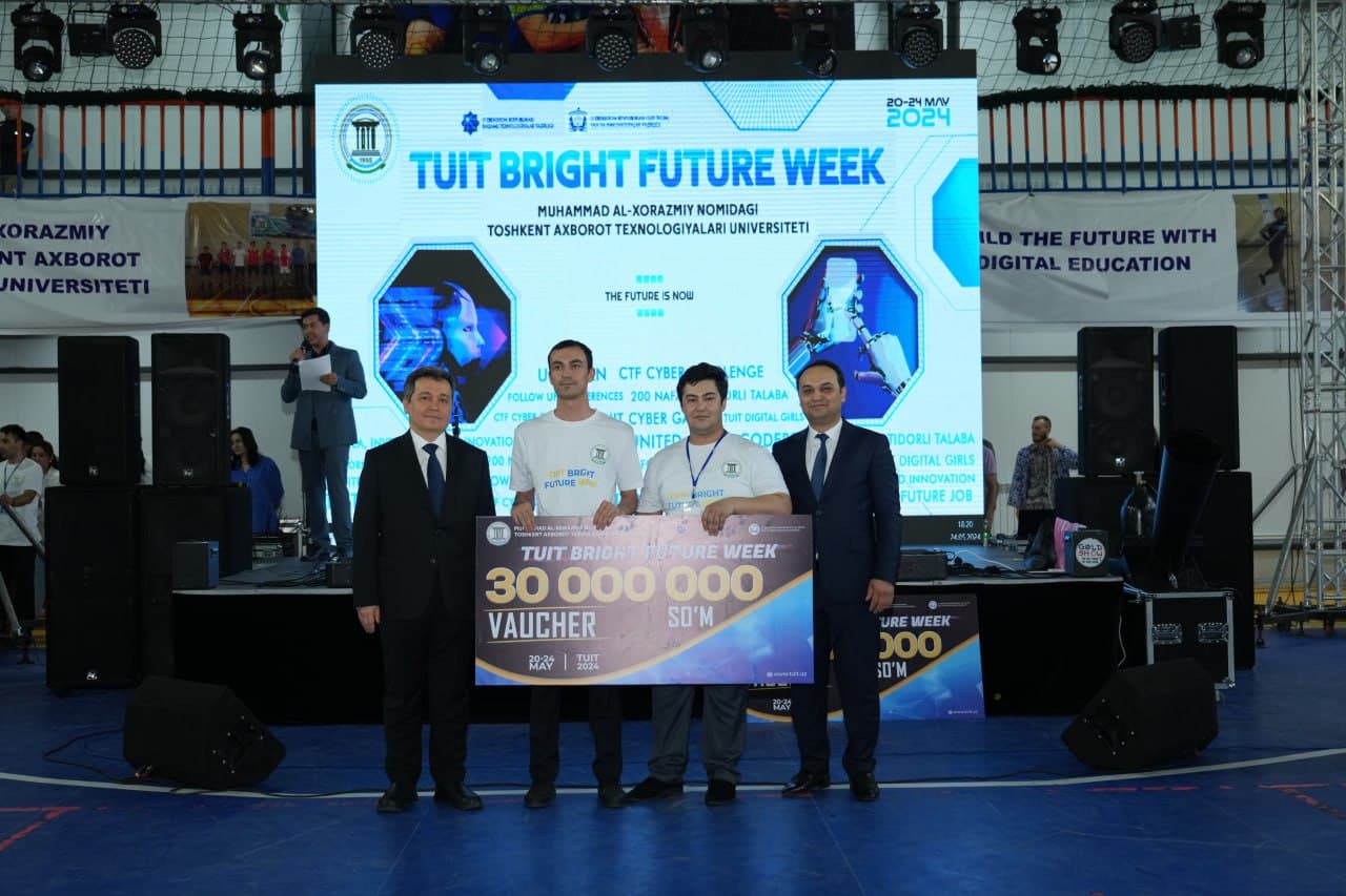 “TUIT Bright Future Week” g‘oliblari taqdirlandi