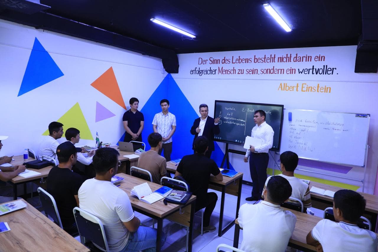 Farg‘ona shahrida nemis tiliga ixtisoslashgan “WEGWEISER” o‘quv markazi faoliyati bilan tanishildi