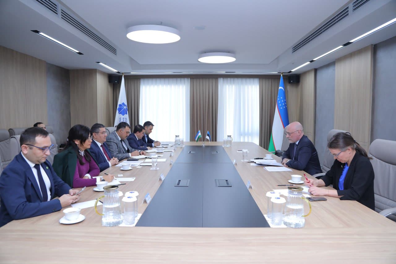 Estoniyaning yurtimizga yangi tayinlangan elchisi bilan uchrashuv bo‘lib o‘tdi