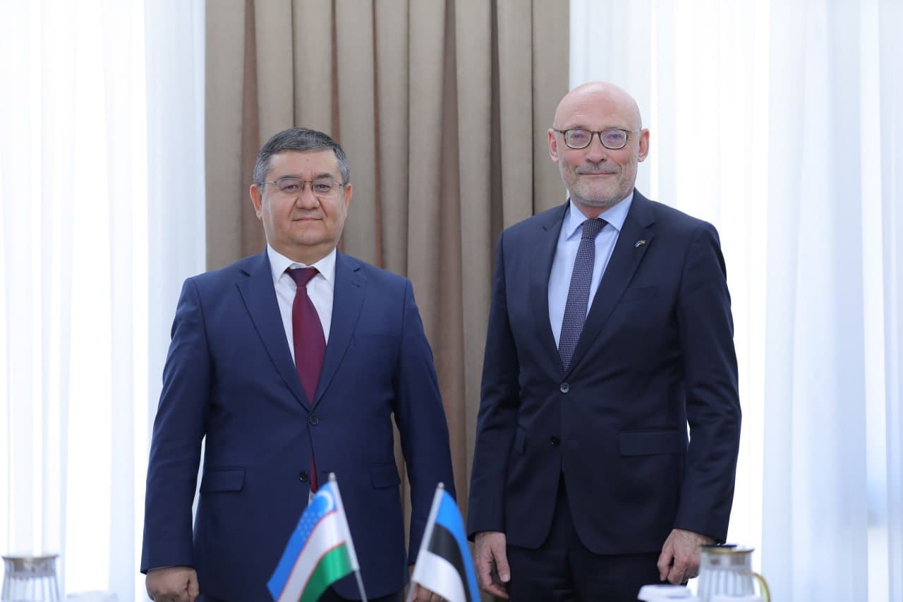 Estoniyaning yurtimizga yangi tayinlangan elchisi bilan uchrashuv bo‘lib o‘tdi