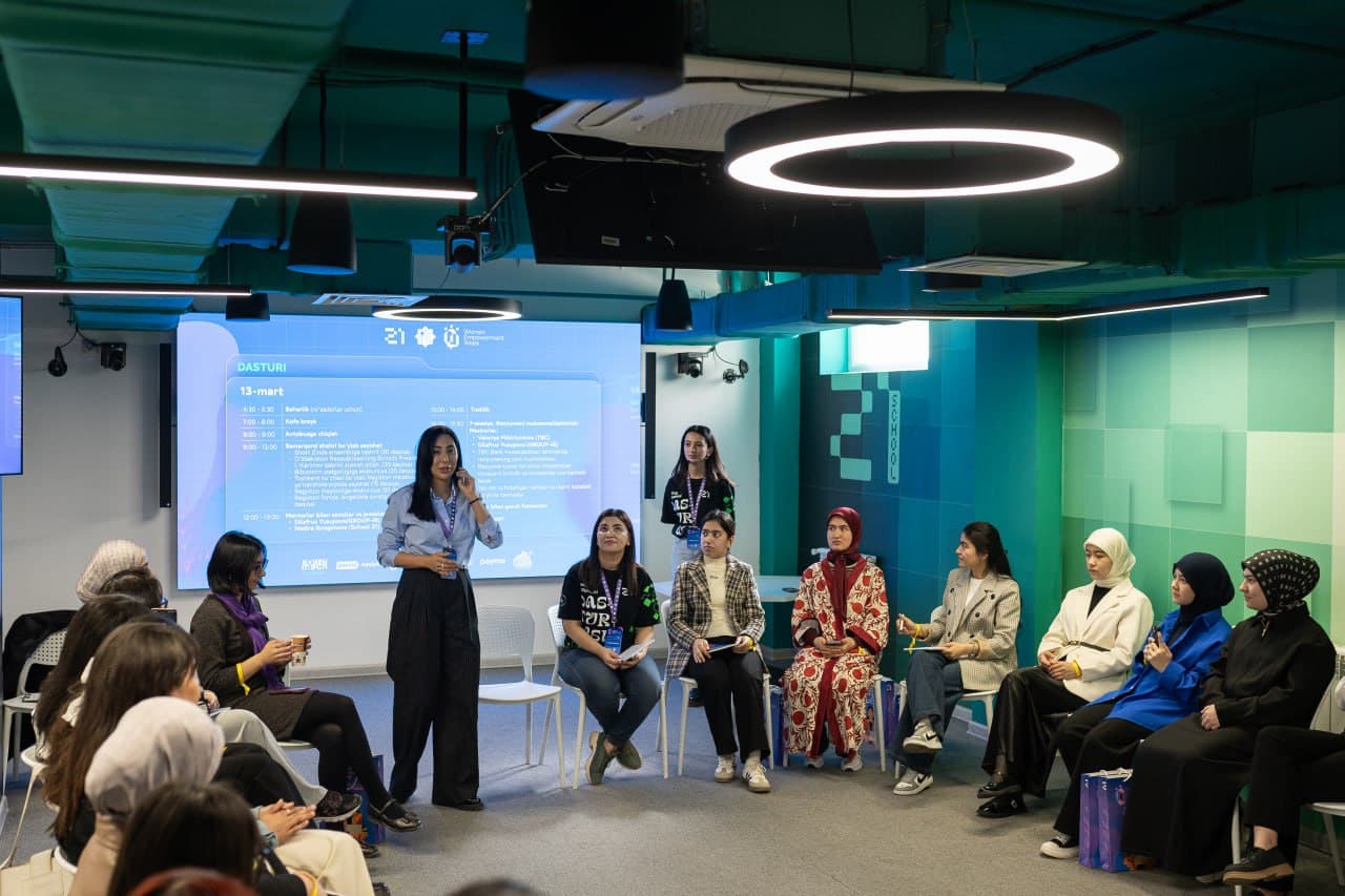 School 21 da IT sohasida xotin-qizlarni qo‘llab-quvvatlash va raqamli ko‘nikmalarini rivojlantirishga qaratilgan Women Empowerment Week in Tech loyihasi boshlandi