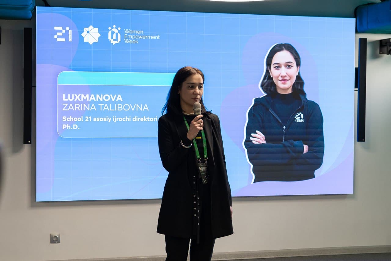 School 21 da IT sohasida xotin-qizlarni qo‘llab-quvvatlash va raqamli ko‘nikmalarini rivojlantirishga qaratilgan Women Empowerment Week in Tech loyihasi boshlandi