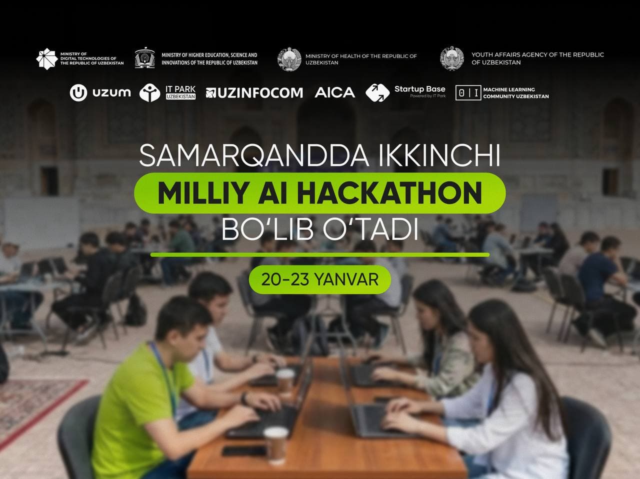 Samarqandda ikkinchi Milliy AI Hackathon bo‘lib o‘tadi