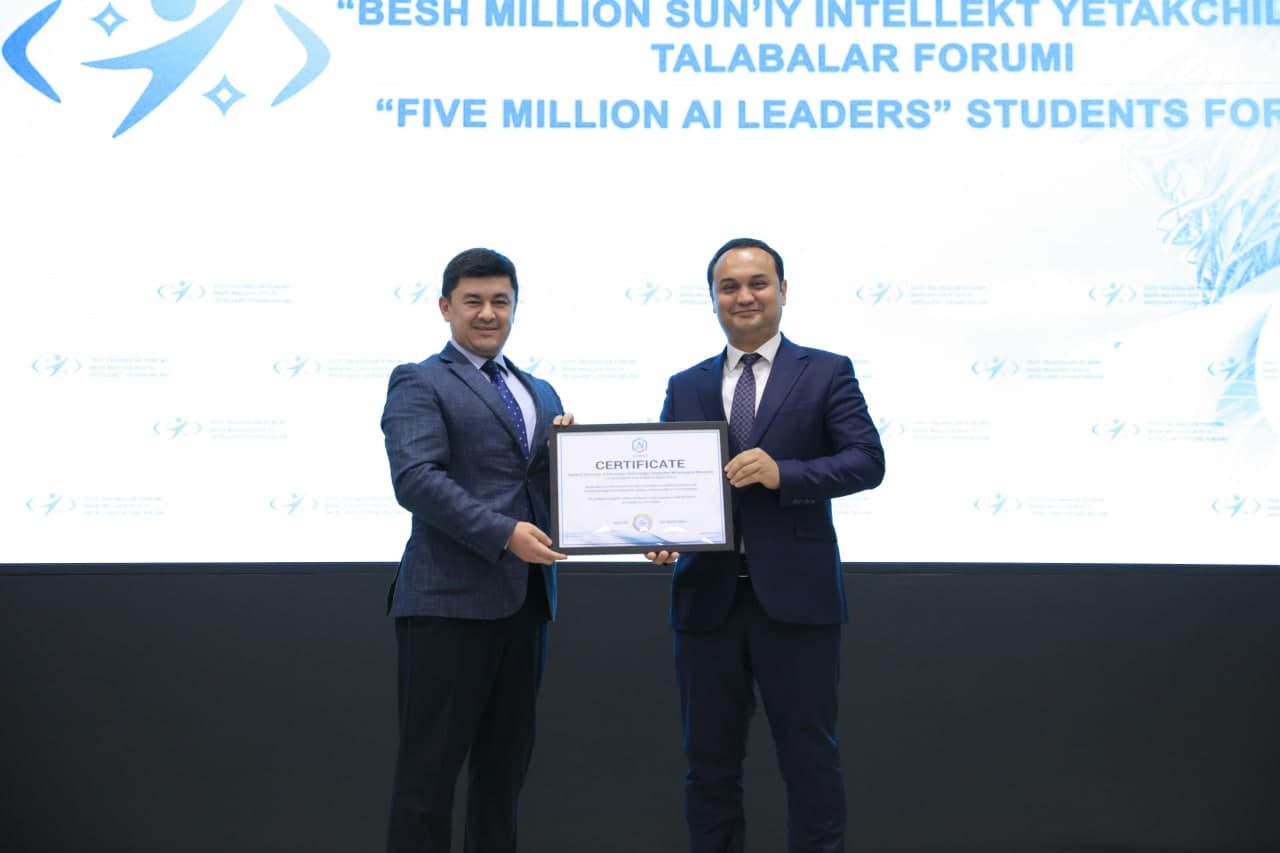 “5 million sun’iy intellekt yetakchilari” talabalar forumi bo‘lib o‘tdi
