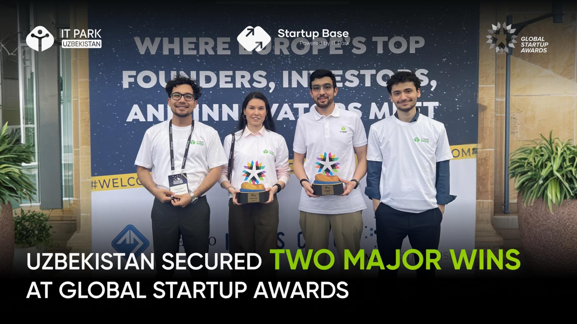 Uzbekistan secures two global wins at the Global Startup Awards in Malta