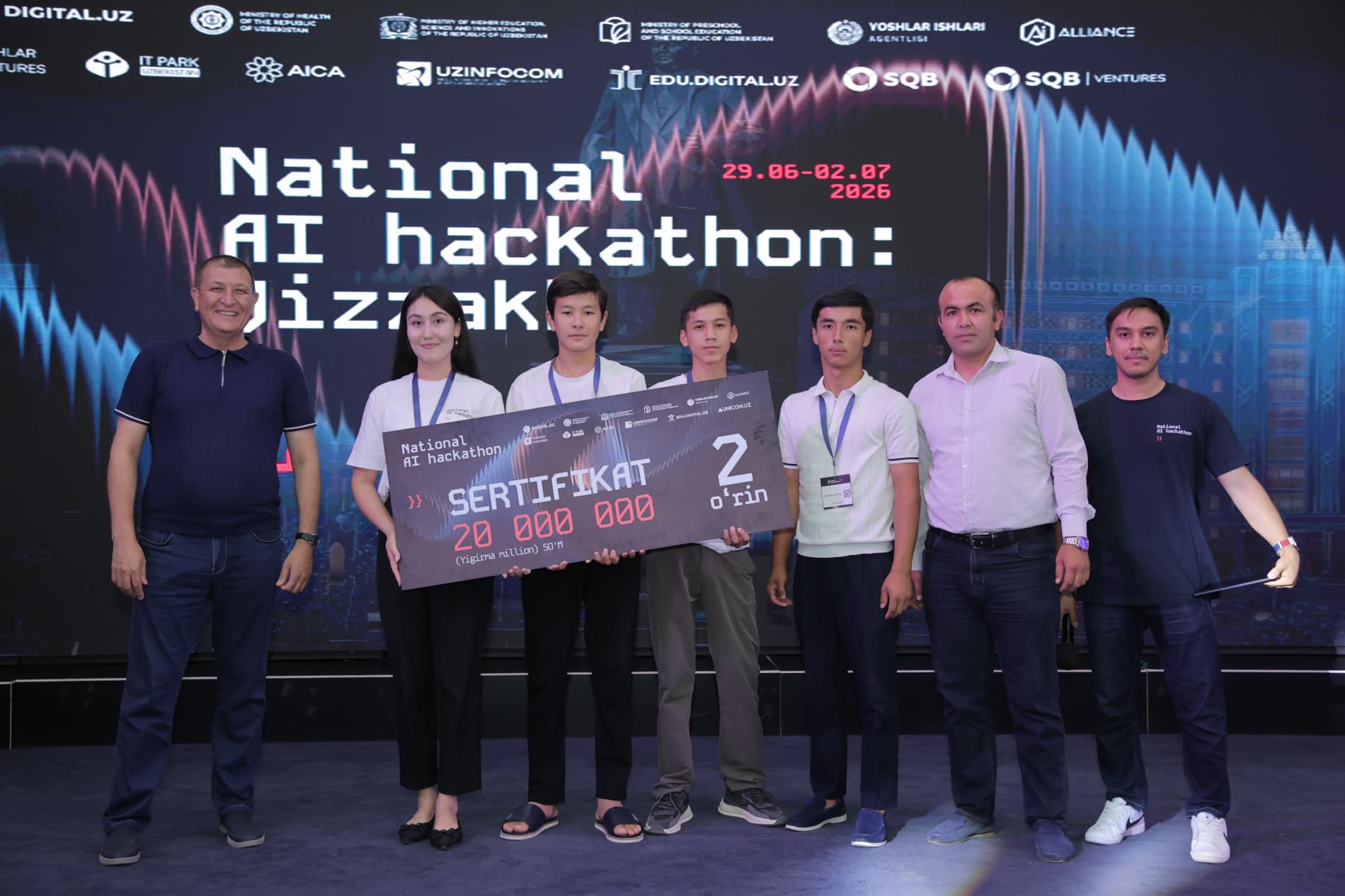 Jizzax Milliy AI Hackathon bo‘lib o‘tdi