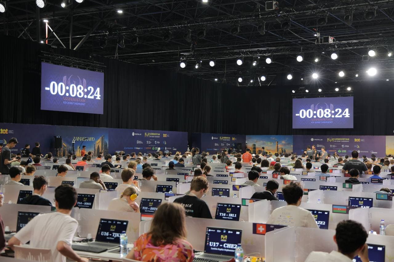 O‘zbekiston tarixida ilk bor o‘tkazilayotgan 38-Xalqaro informatika olimpiadasining birinchi kun bahslari boshlandi