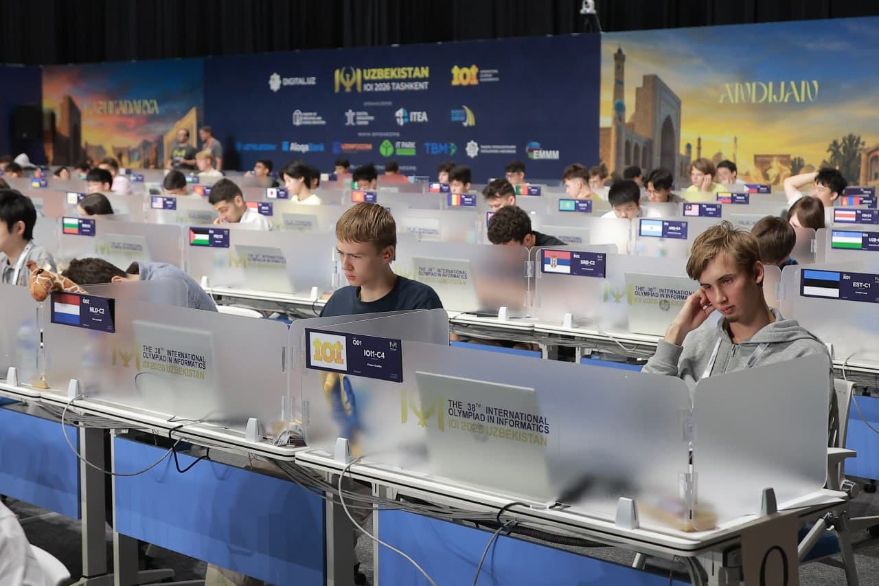 IOI 2026: Дания лидирует по росту результатов первого дня, Узбекистан — среди команд с наиболее заметной положительной динамикой