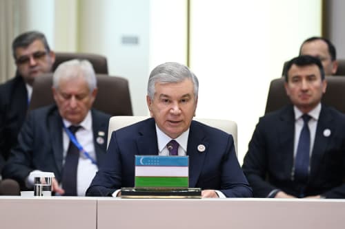 Выступление Президента Республики Узбекистан Шавката Мирзиёева на заседании в формате «ШОС плюс»