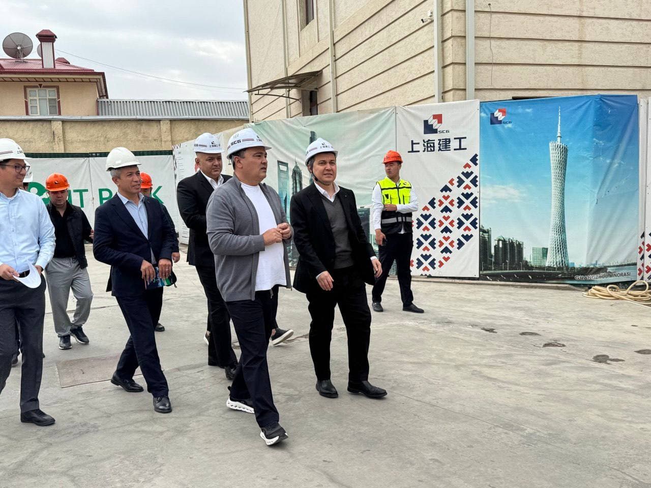 Samarqanddagi IT Park filiali qurilish jarayoni ko‘zdan kechirildi